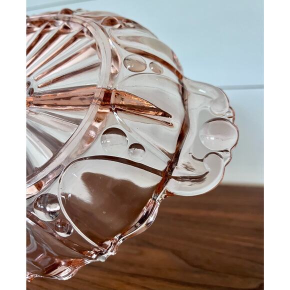 Oyster and Pearl Pink 12" Oval 2 Part Relish Dish by Anchor Hocking Vintage - Picture 8 of 12